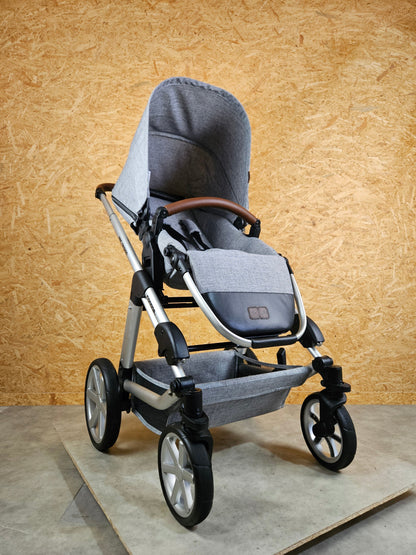 Abc Design - Condor 4 Kombikinderwagen (sportsitz und Babywanne) Inkl. Fußsack Regenschirm U.v.m. - Grau in Gutem