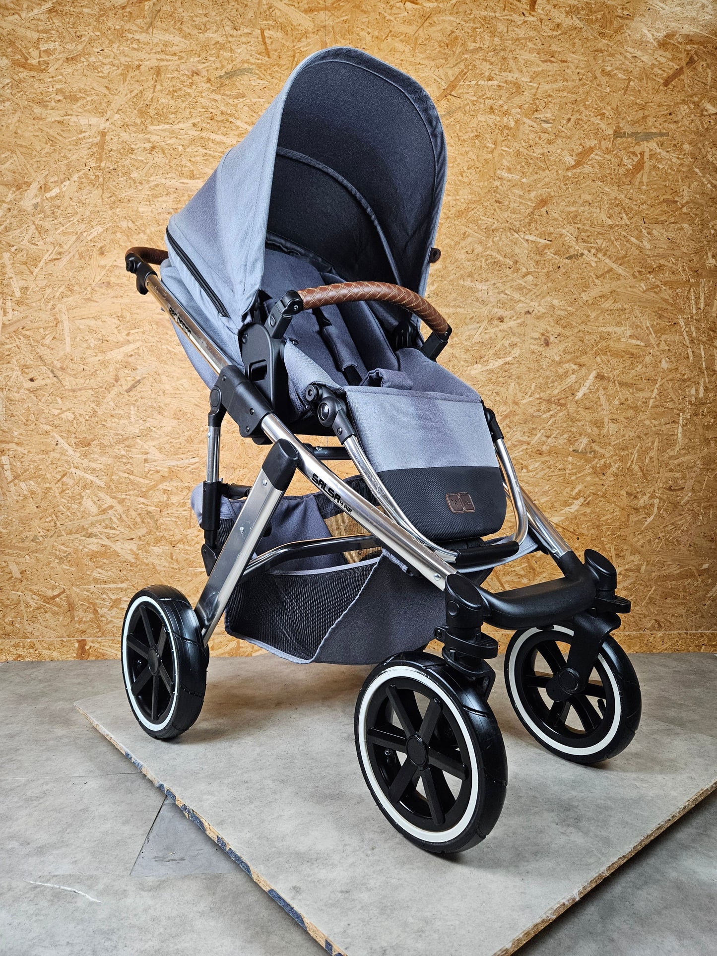 Abc-design Salsa 4 Air Diamond Edition - Kinderwagen (gestell und Sportsitz) - Asphalt - in Gutem Zustand Grau