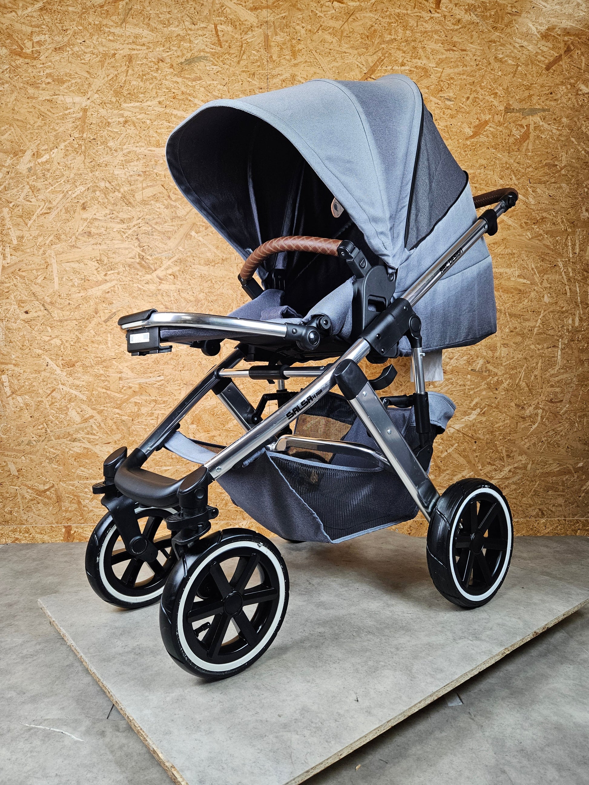 Abc-design Salsa 4 Air Diamond Edition - Kinderwagen (gestell und Sportsitz) - Asphalt - in Gutem Zustand Grau