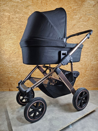 Abc Design - Salsa 4 Air Diamond Edition Kombikinderwagen - Rosé Schwarz - sehr Gutem Zustand / Gut Kinderwagen 24