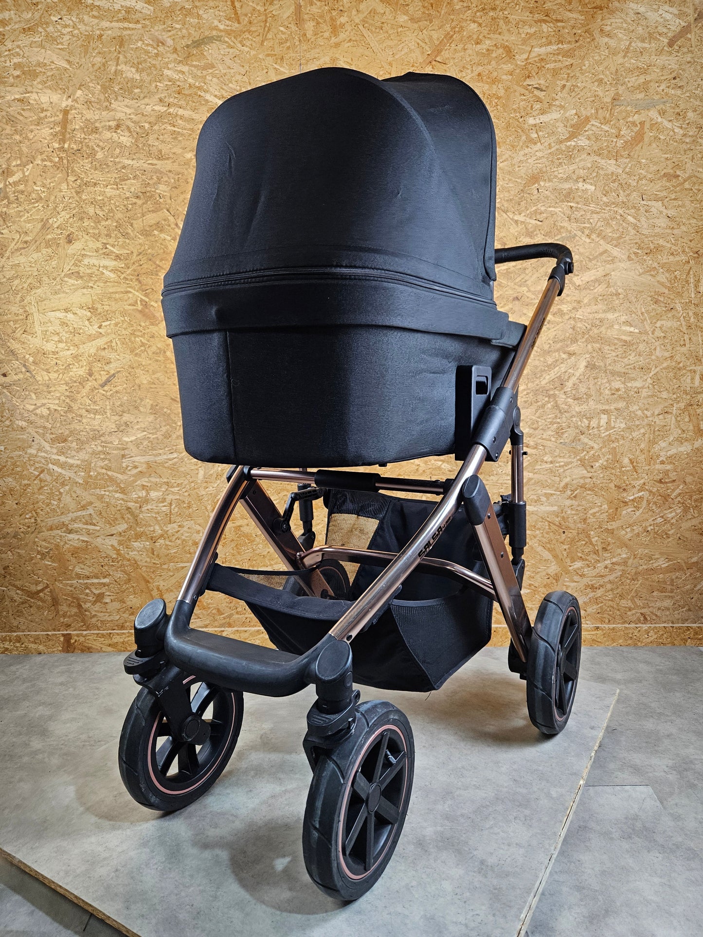 Abc Design - Salsa 4 Air Diamond Edition Kombikinderwagen - Rosé Schwarz - sehr Gutem Zustand / Gut Kinderwagen 29