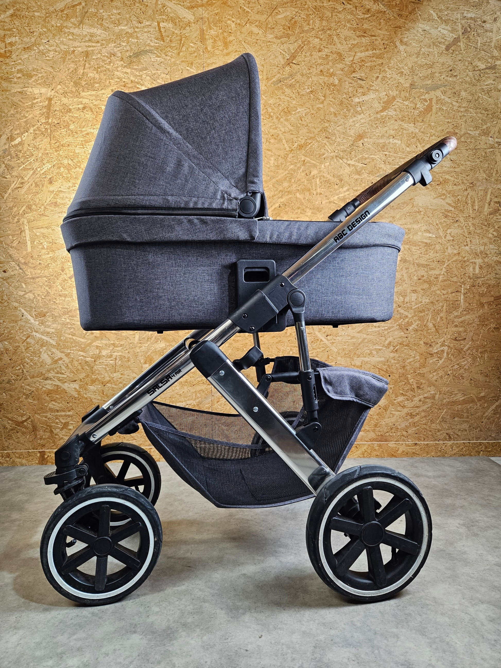 Abc Design - Salsa 4 Air Kinderwagen (gestell und Babywanne) Grau in Gutem Zustand 9