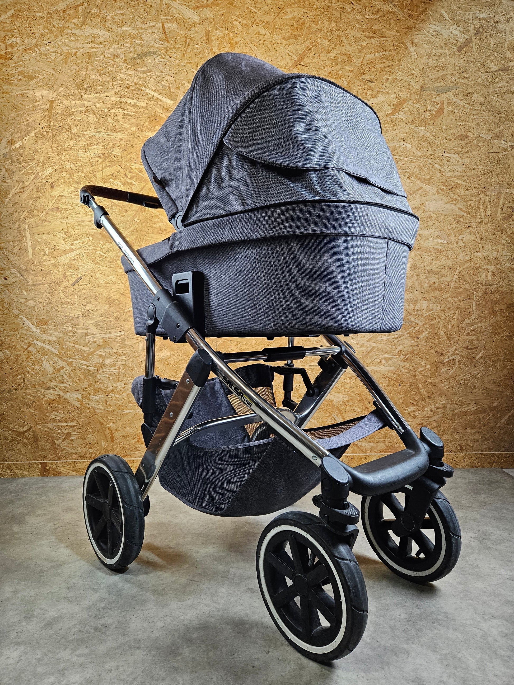 Abc Design - Salsa 4 Air Kinderwagen (gestell und Babywanne) Grau in Gutem Zustand