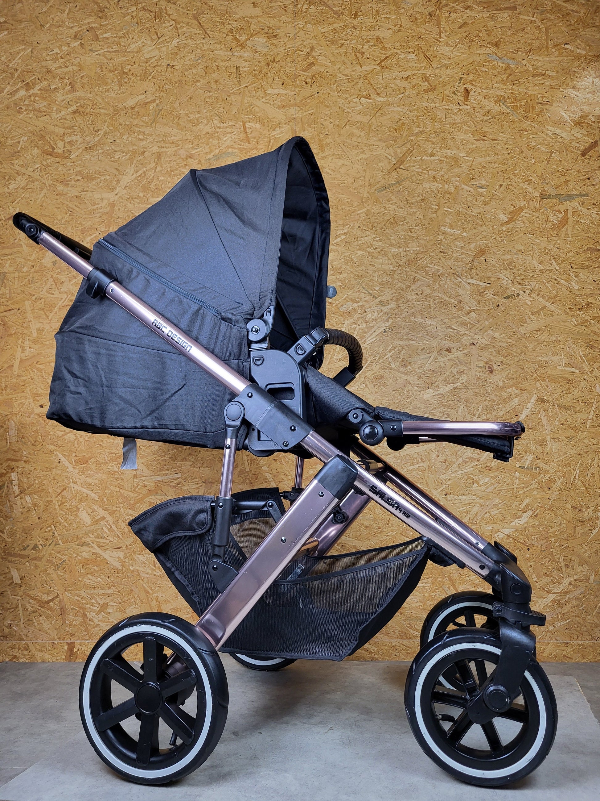 Abc Design - Salsa 4 Air Diamond Edition Kombikinderwagen (sportsitz und Babywanne) - Rose Gold - in Gutem Zustand