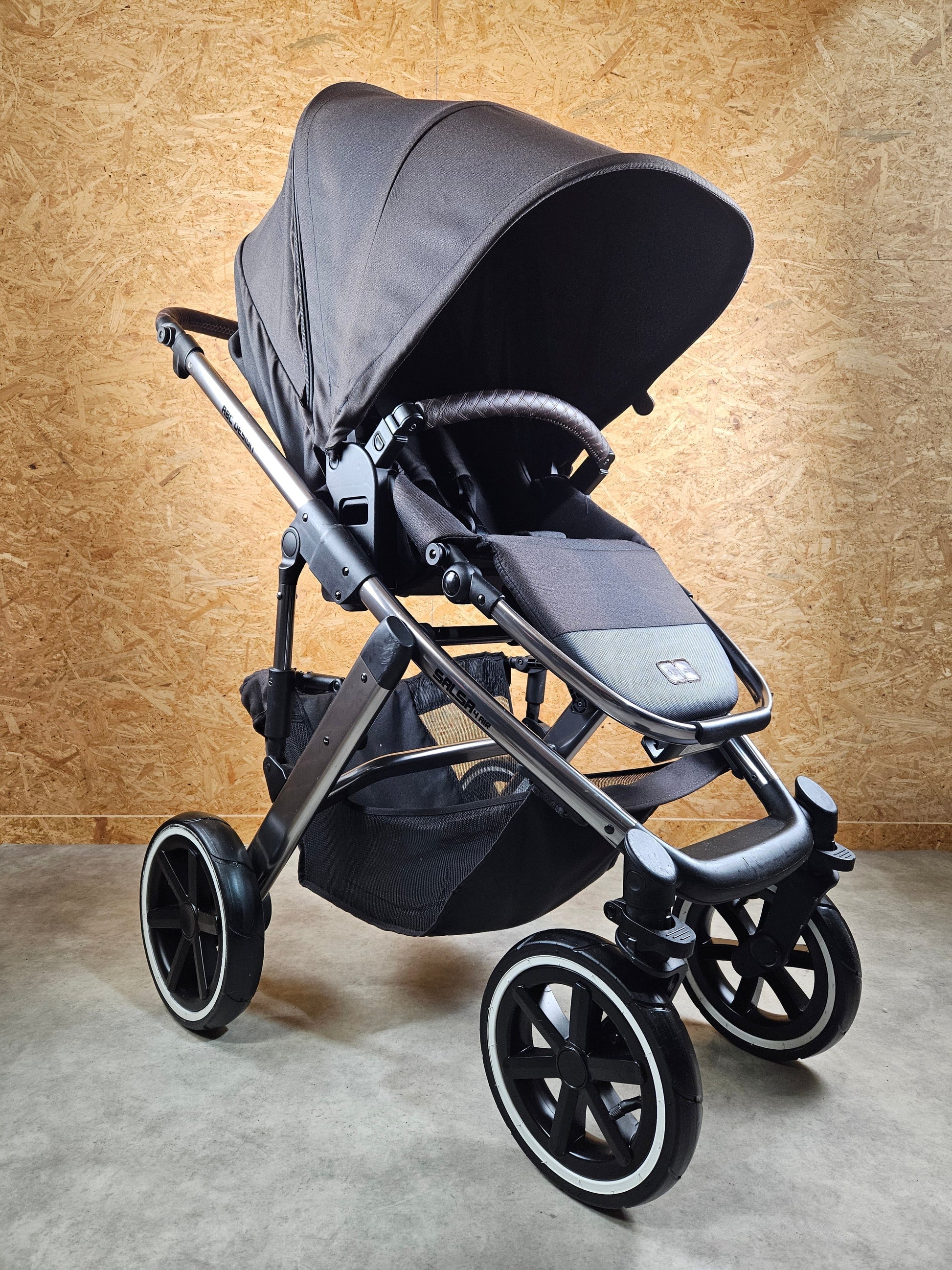 Abc Design - Salsa 4 Air Kombikinderwagen (sportsitz und Babywanne) Schwarz in Gutem Zustand Kinderwagen 2