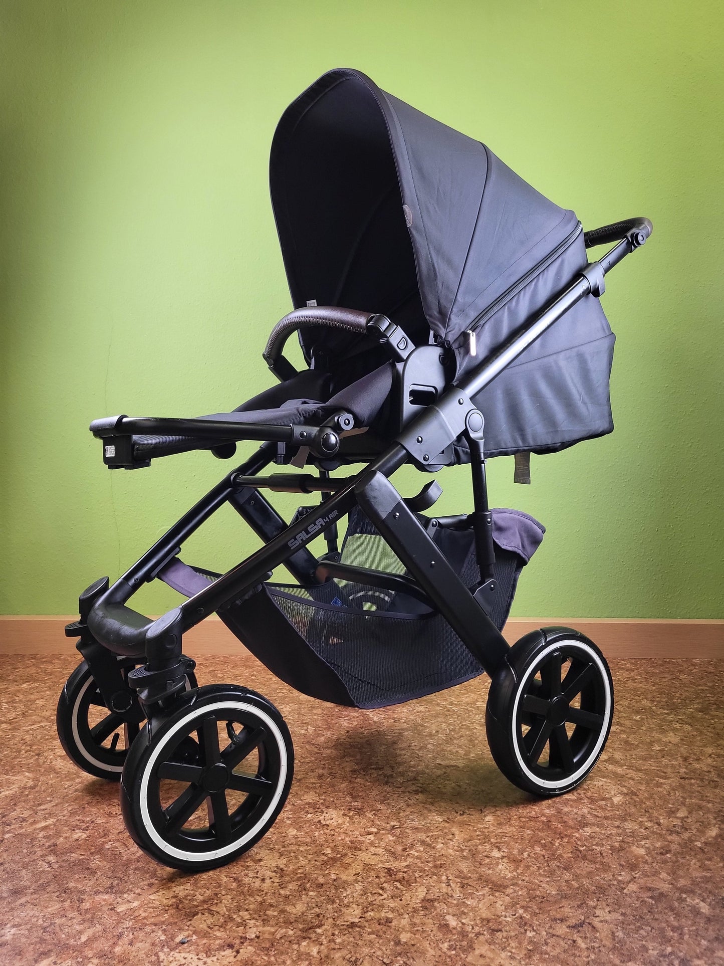 Abc Design - Salsa 4 Air Kombikinderwagen (sportsitz und Babywanne) Schwarz in Gutem Zustand / Gut Kinderwagen 24