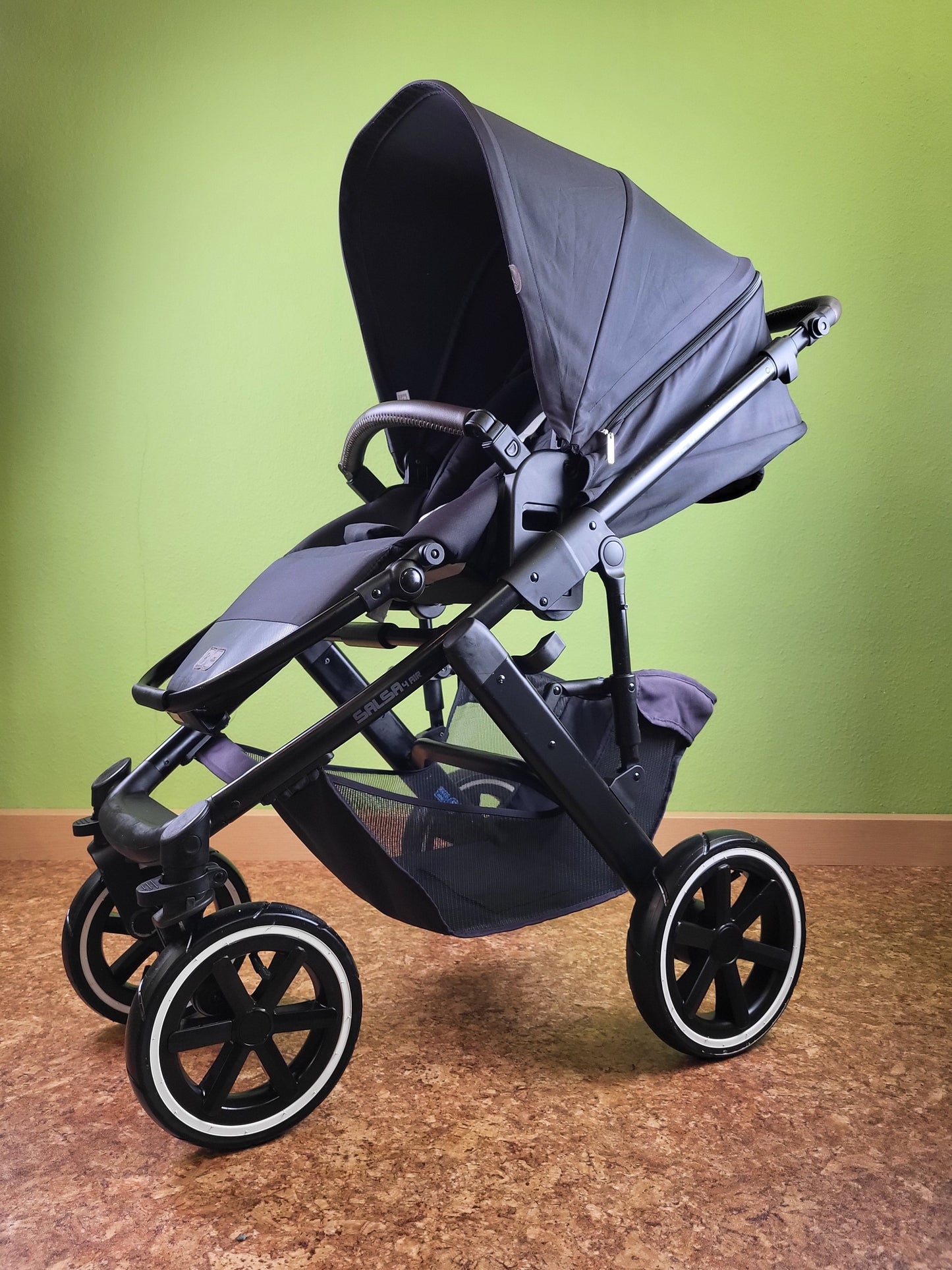 Abc Design - Salsa 4 Air Kombikinderwagen (sportsitz und Babywanne) Schwarz in Gutem Zustand / Gut Kinderwagen 6