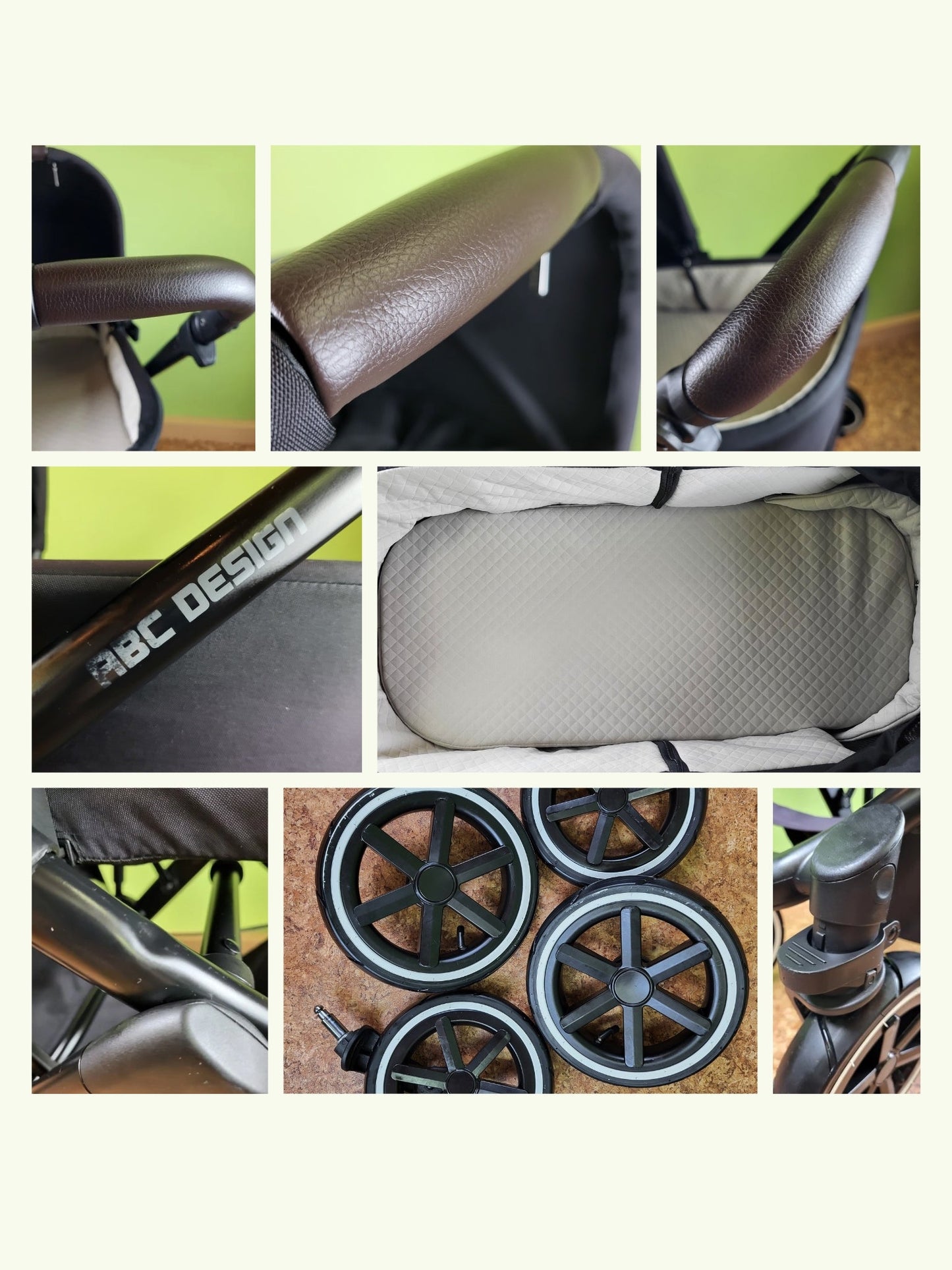 Abc Design - Salsa 4 Air Kombikinderwagen (sportsitz und Babywanne) Schwarz in Gutem Zustand / Gut Kinderwagen 38