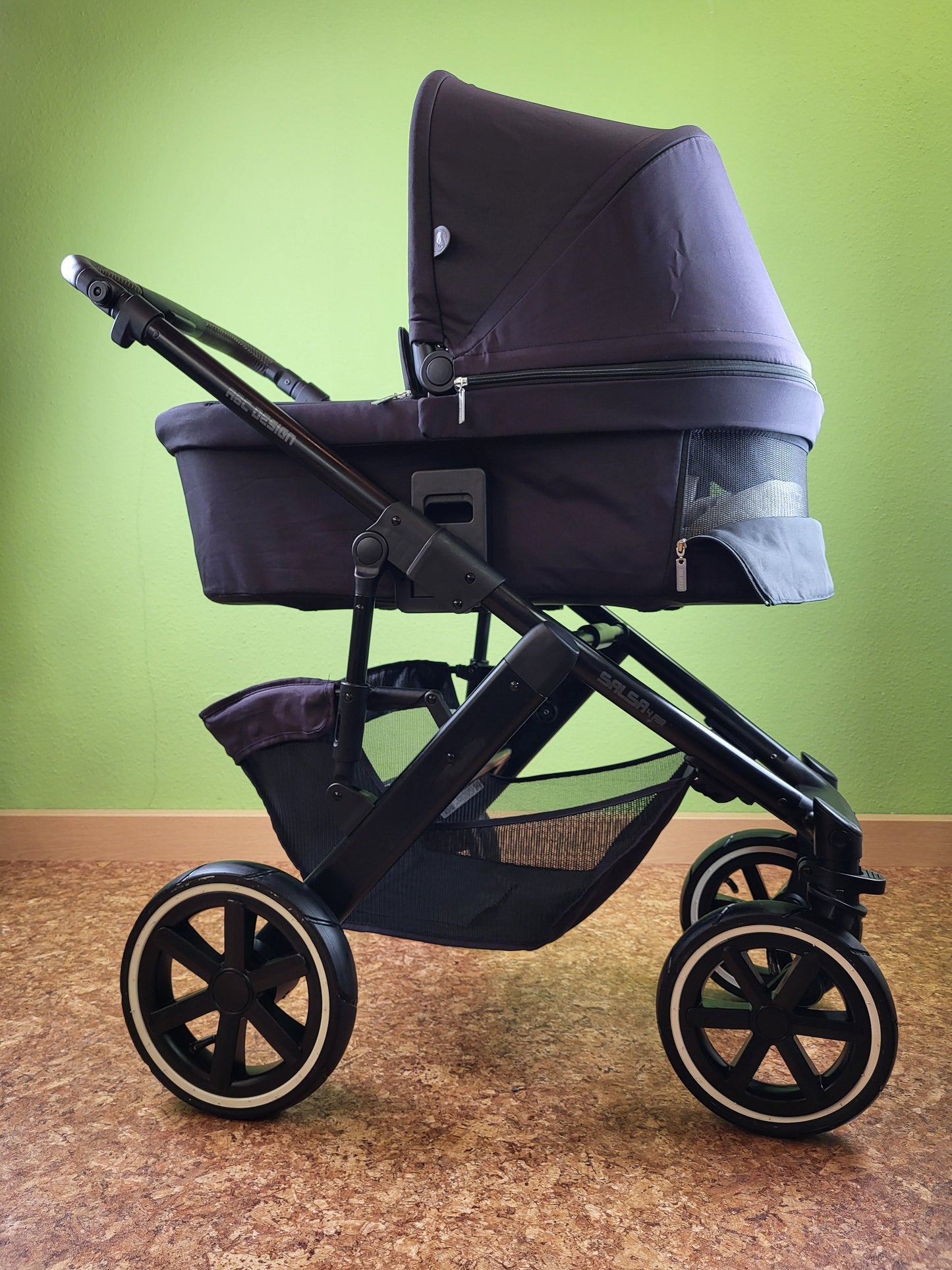 Abc Design - Salsa 4 Air Kombikinderwagen (sportsitz und Babywanne) Schwarz in Gutem Zustand / Gut Kinderwagen 32