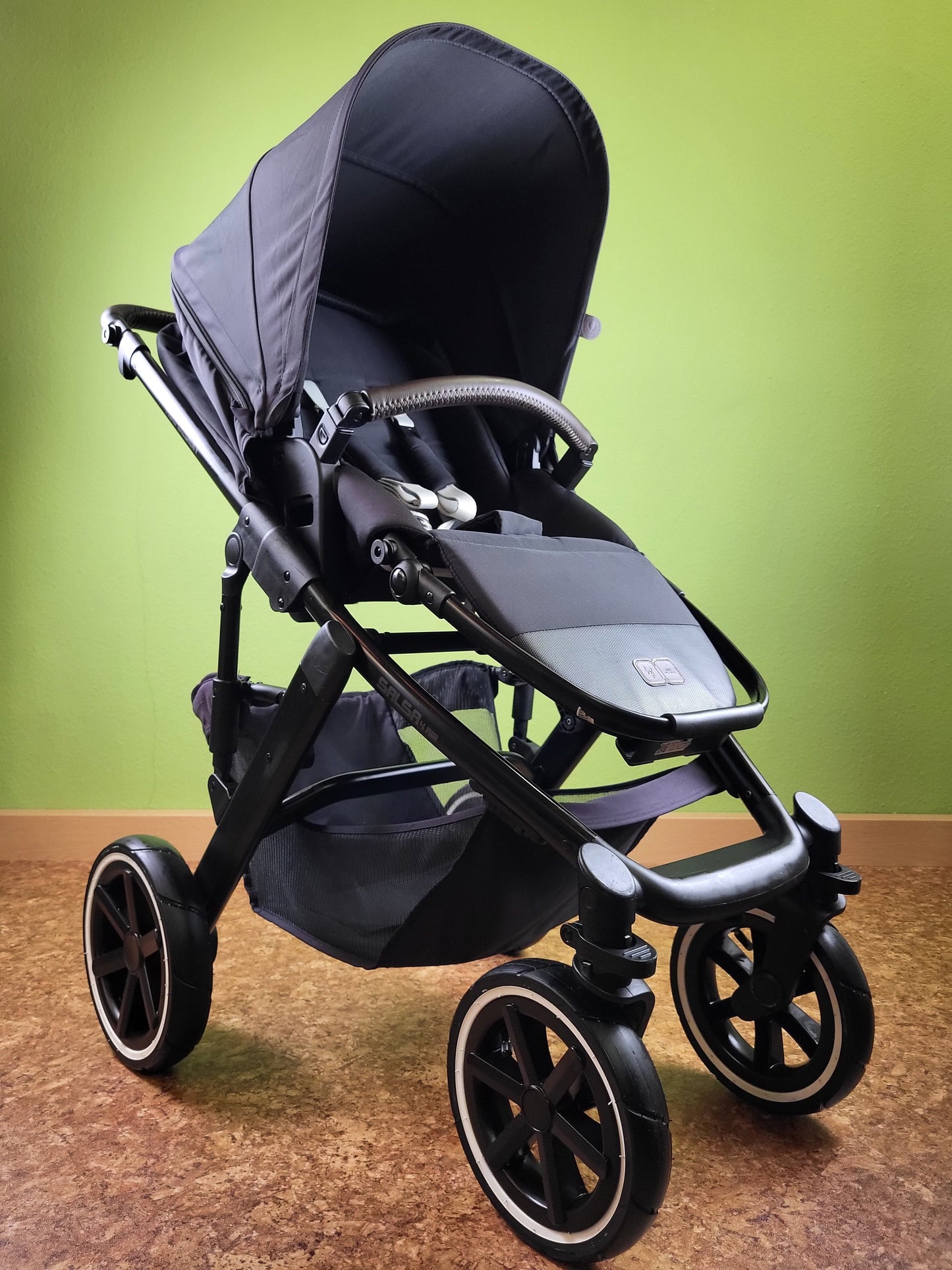 Abc Design - Salsa 4 Air Kombikinderwagen (sportsitz und Babywanne) Schwarz in Gutem Zustand / Gut Kinderwagen 10