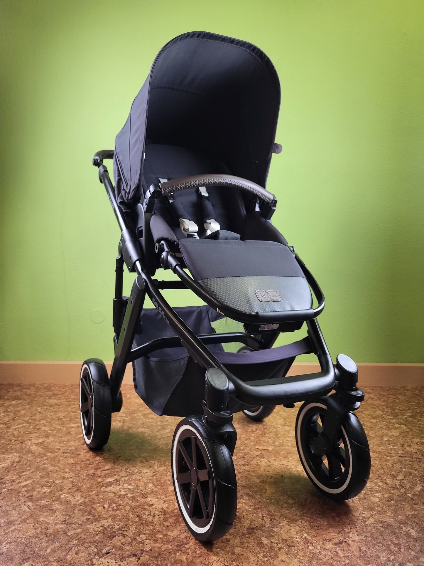 Abc Design - Salsa 4 Air Kombikinderwagen (sportsitz und Babywanne) Schwarz in Gutem Zustand / Gut Kinderwagen 3