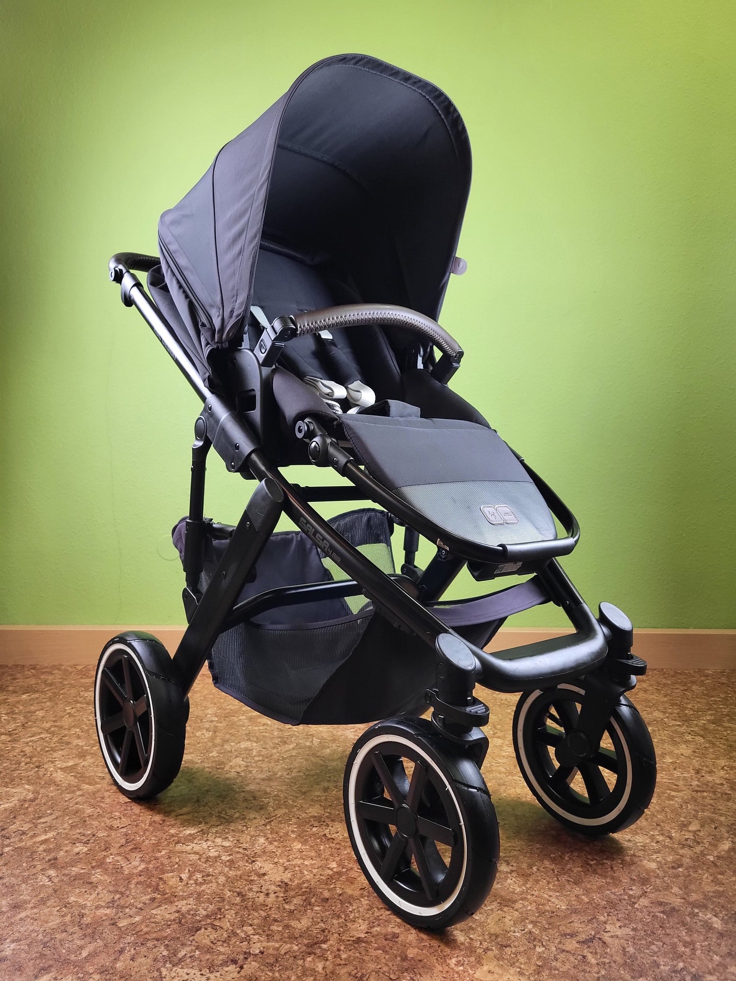 Abc Design - Salsa 4 Air Kombikinderwagen (sportsitz und Babywanne) Schwarz in Gutem Zustand / Gut Kinderwagen 26