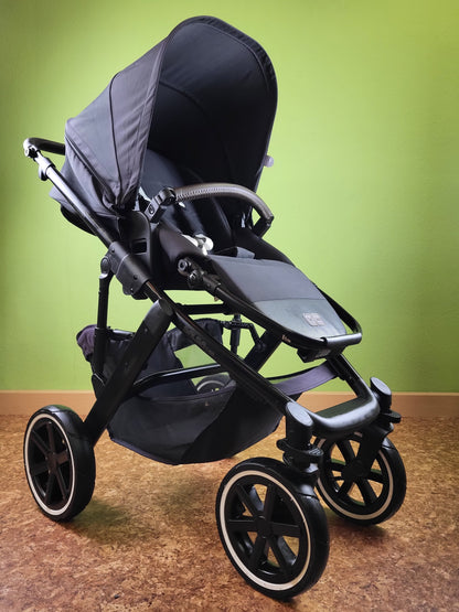 Abc Design - Salsa 4 Air Kombikinderwagen (sportsitz und Babywanne) Schwarz in Gutem Zustand / Gut Kinderwagen 2