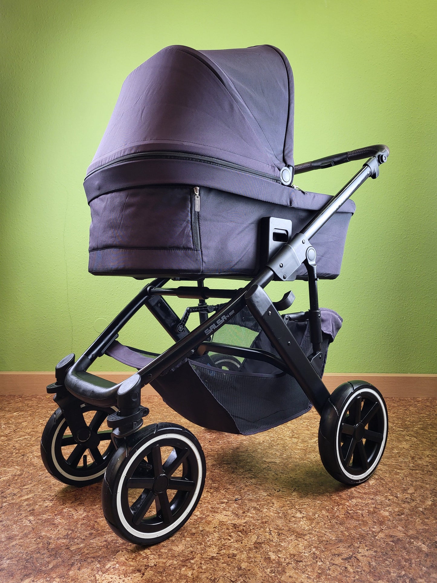 Abc Design - Salsa 4 Air Kombikinderwagen (sportsitz und Babywanne) Schwarz in Gutem Zustand / Gut Kinderwagen 17