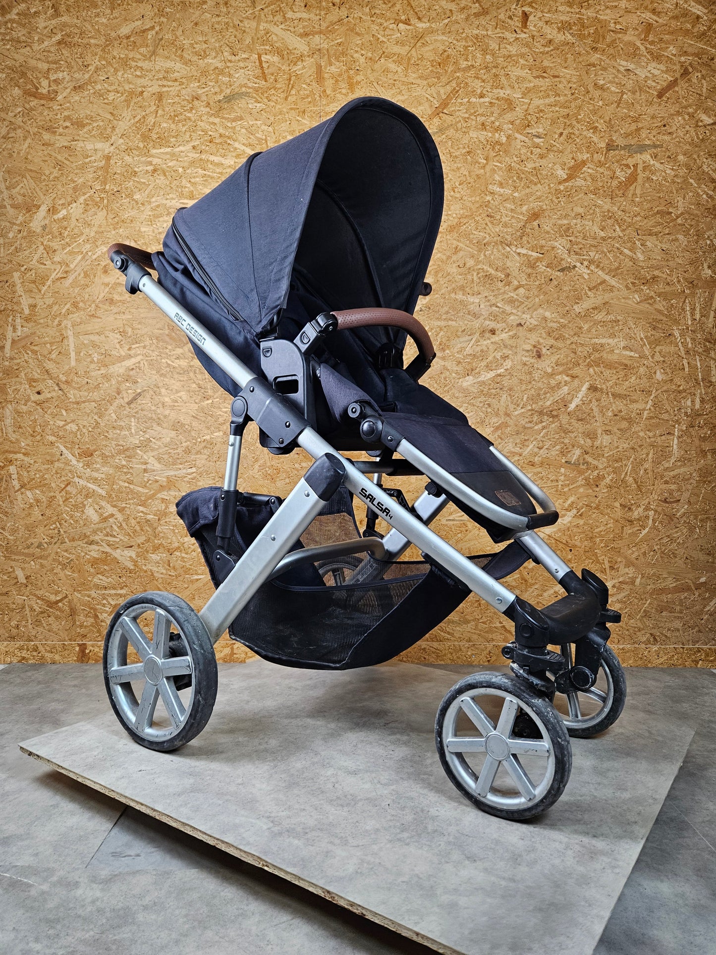 Abc Design - Salsa 4 Kombikinderwagen (sportsiz und Babywanne) - Blau - in Gutem Zustand Kinderwagen
