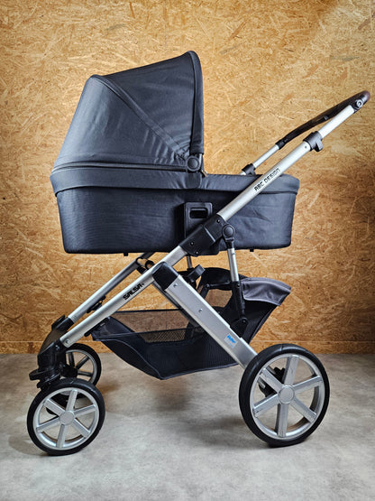 Abc Design - Salsa 4 Kombikinderwagen (sportsiz und Babywanne) - Schwarz in Gutem Zustand Kinderwagen 15