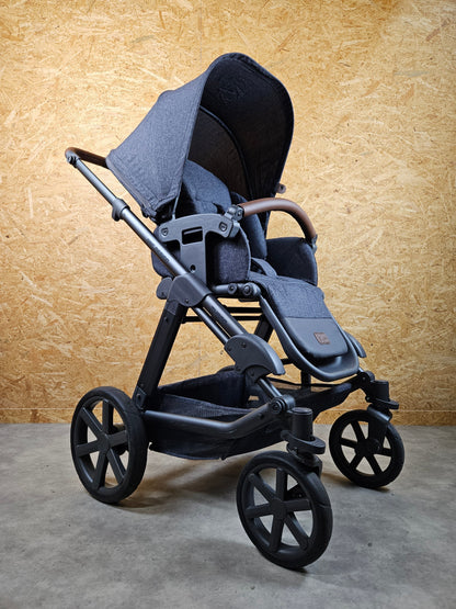 Abc Design - Turbo 4 Kombikinderwagen (sportsiz und Liegewanne) - Schwarz - in sehr Gutem Zustand / sehr Gut