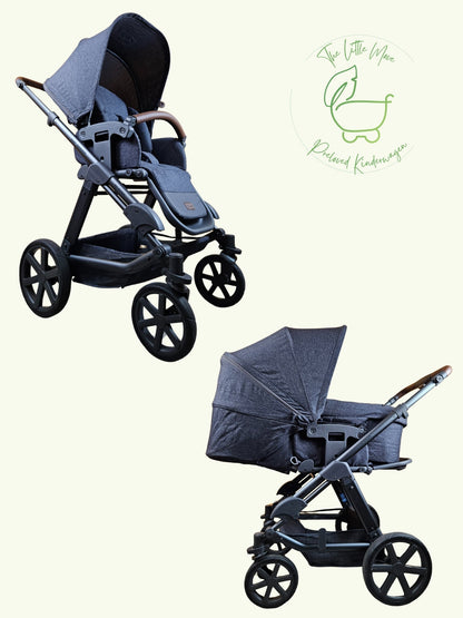 Abc Design - Turbo 4 Kombikinderwagen (sportsiz und Liegewanne) - Schwarz - in sehr Gutem Zustand / sehr Gut