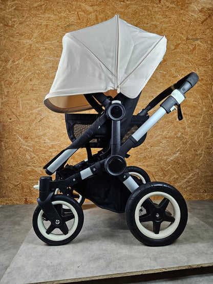 Bugaboo - Donkey Mono Kinderwagen (1 Liegewanne / 1 Sportsitz) Inkl. Seitliche Gepäcktasche - Weiß - in Gutem Zustand 5