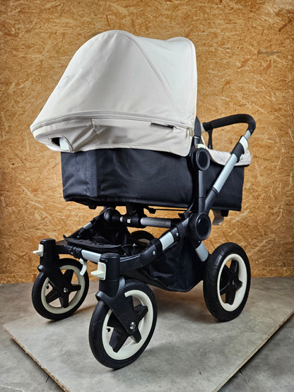 Bugaboo - Donkey Mono Kinderwagen (1 Liegewanne / 1 Sportsitz) Inkl. Seitliche Gepäcktasche - Weiß - in Gutem Zustand 7
