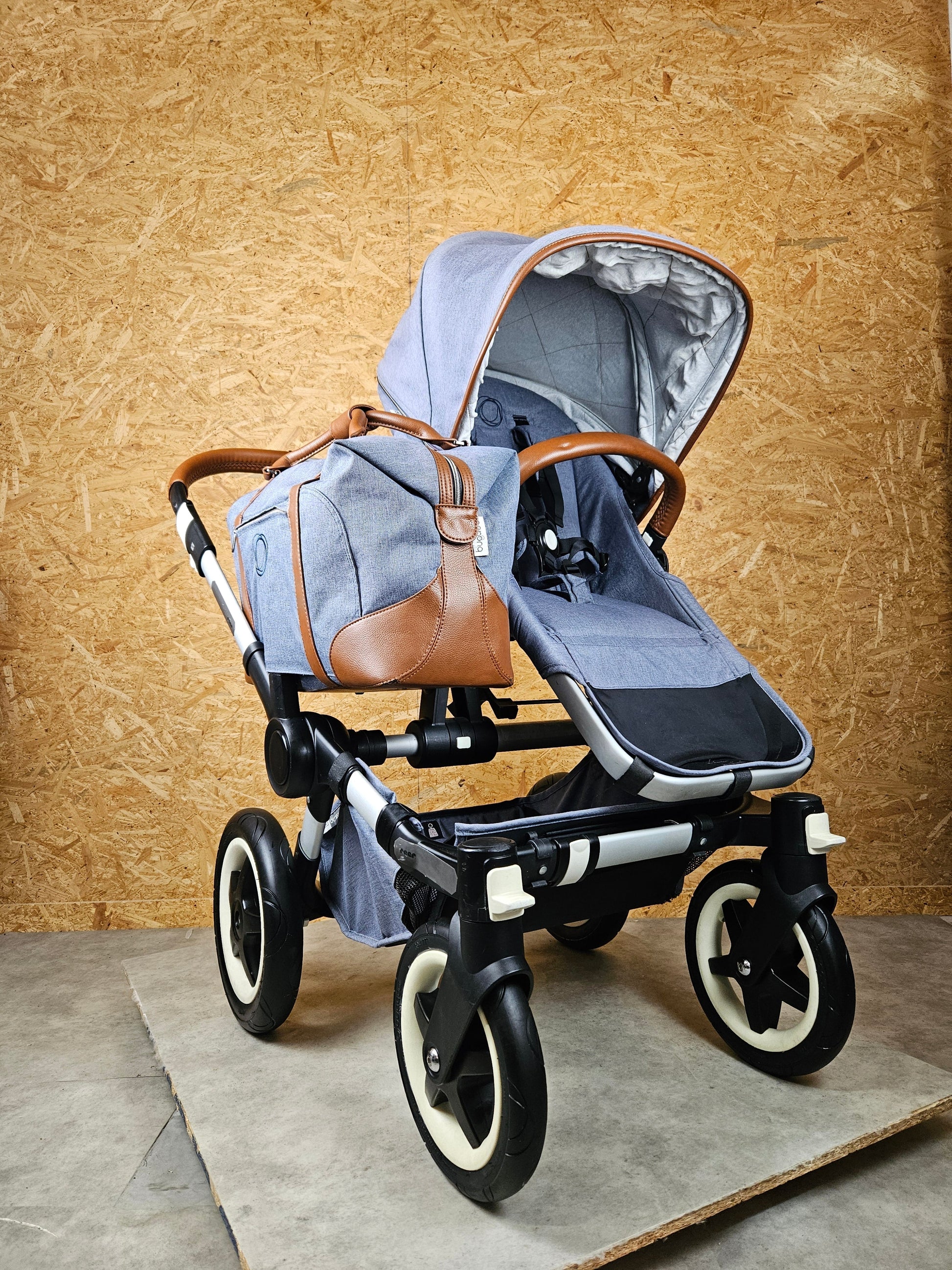 Bugaboo - Donkey Mono Weekender Sonderedition (sportsitz und Liegewanne) Geschwisterwagen Inkl. Seitliche Gepäcktasche