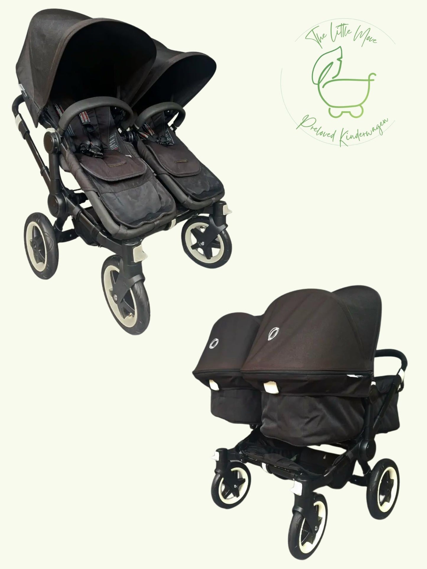 Bugaboo - Geschwisterkinderwagen - Donkey 3 Twin Bon état / Noir am Besten Kinderwagen 1 Kostenloser Versand