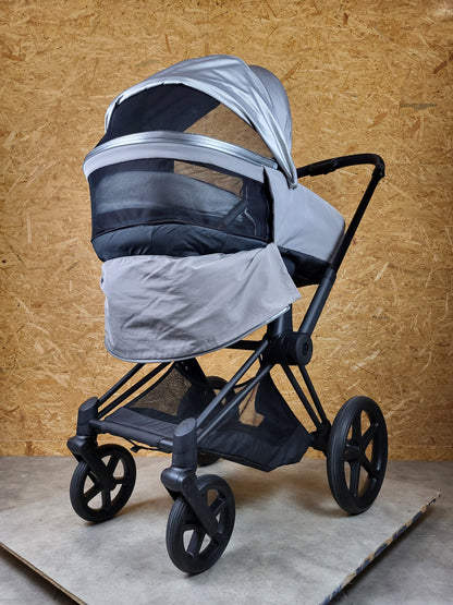 Cybex - Priam Kombikinderwagen (sportsitz und Babywanne) - Grau in Gutem Zustand am Besten Kinderwagen 6 Kostenloser