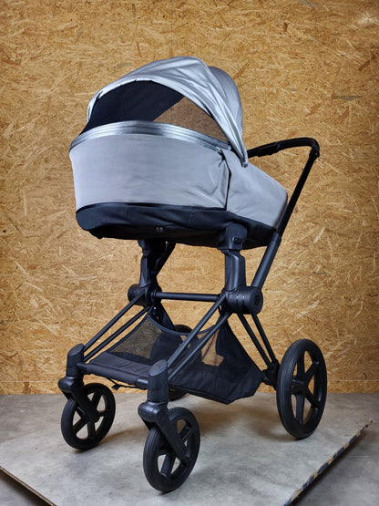 Cybex - Priam Kombikinderwagen (sportsitz und Babywanne) - Grau in Gutem Zustand am Besten Kinderwagen 7 Kostenloser