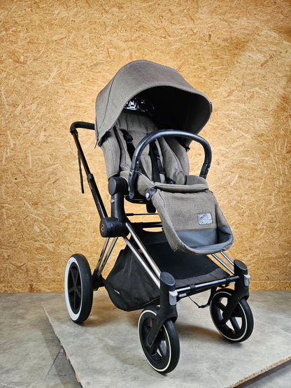 Cybex - Priam Platinum Kombikinderwagen (sportsitz und Babywanne) - Beige in Gutem Zustand am Besten Kinderwagen 2