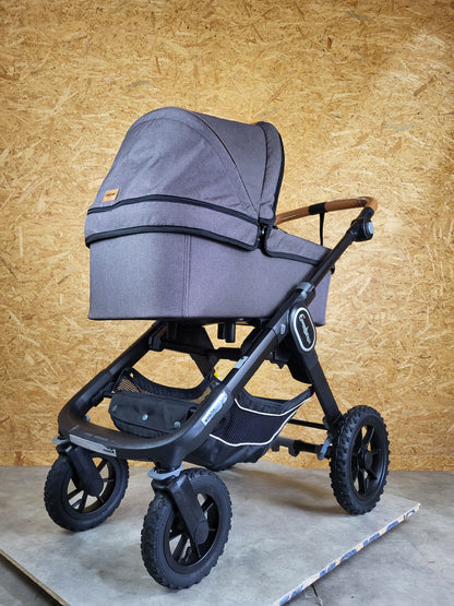 Emmaljunga - Nxt90 Flat Outdoor Kombikinderwagen (sportsitz und Liegewanne) - Grün in Gutem Zustand am Besten