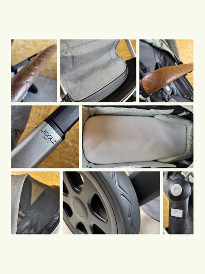 Joolz Day 3 Kombikinderwagen (liegewanne und Sportsitz) - Grey Braun in Gutem Zustand Grau / Gut Kinderwagen 16